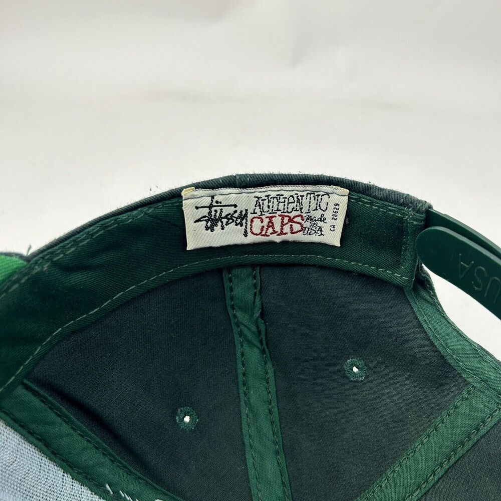 Stussy Baseball Hat Adjustable Embroidered Logo Green 2024 - Picture 7 of 7